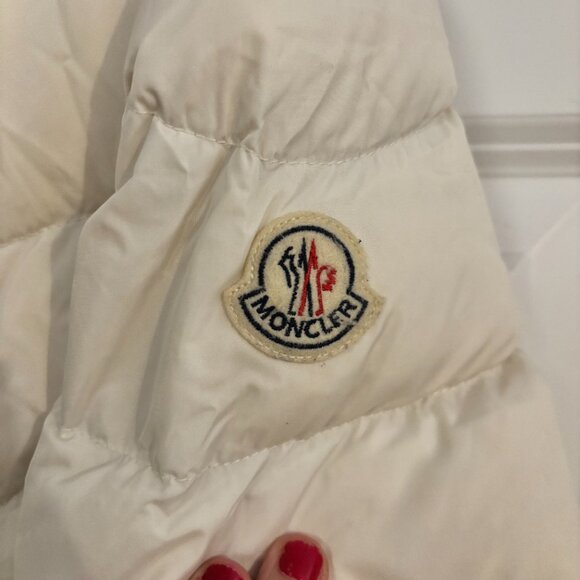Beige Moncler Meillon Long Down Jacket Coat - Size 3 - Picture 9 of 9
